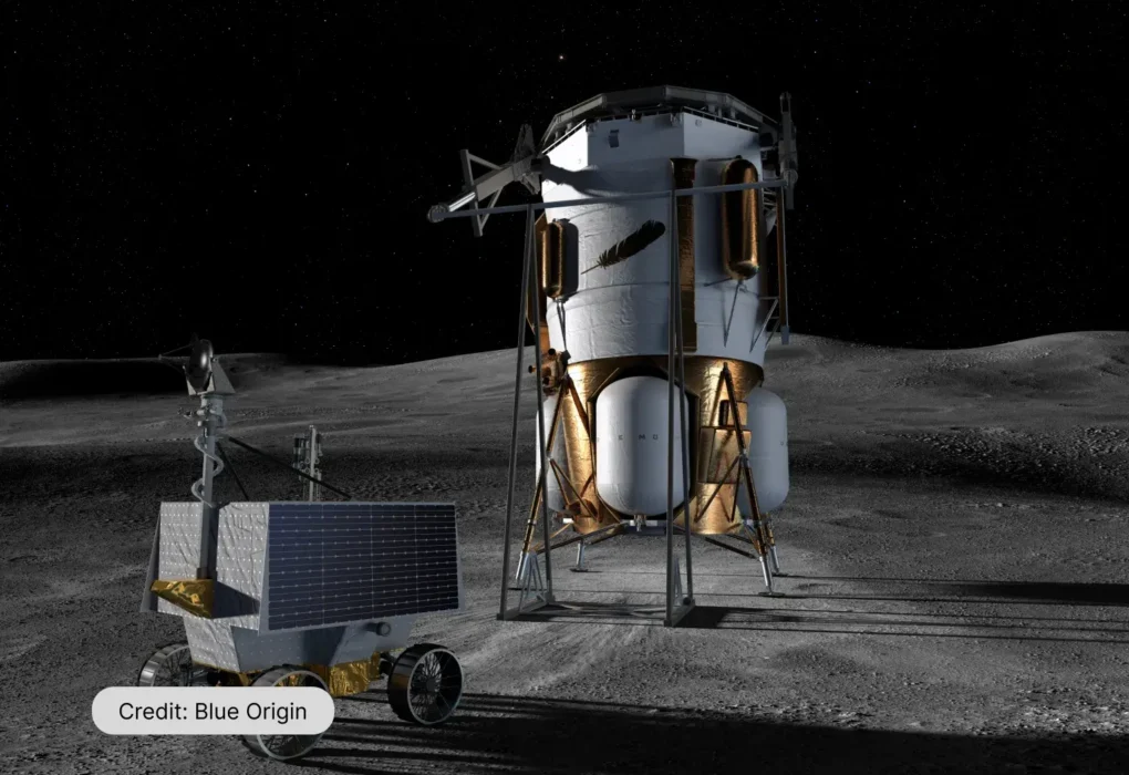 Blue Origin’s Blue Moon Mark 1 lander and NASA’s VIPER