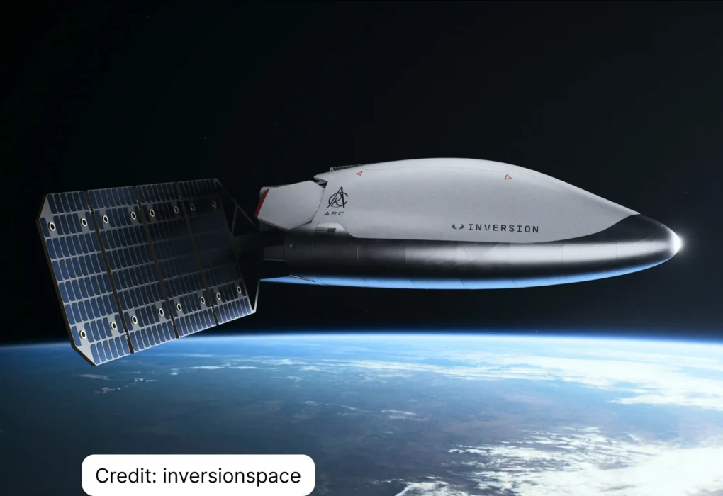 Inversion's Arc space-based delivery vehicle on-orbit