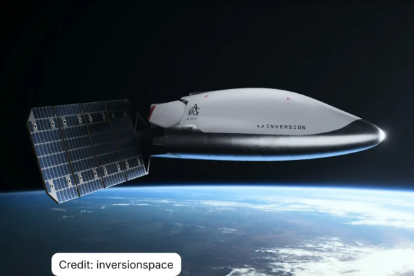 Inversion's Arc space-based delivery vehicle on-orbit