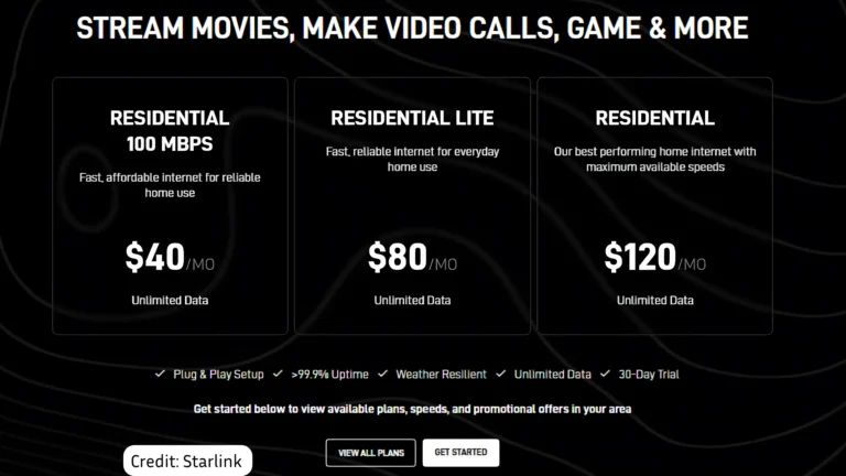 Starlink’s new $40 Residential 100 Mbps tier
